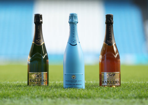 BALLERS CHAMPAGNE EXTRA BRUT, MANCHESTER CITY PREMIER LEAGUE CHAMPIONS 2022/23 EDITION, WITH BOX