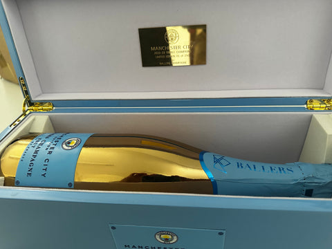 BALLERS CHAMPAGNE, MANCHESTER CITY TREBLE CHAMPIONS EDITION, WITH BOX